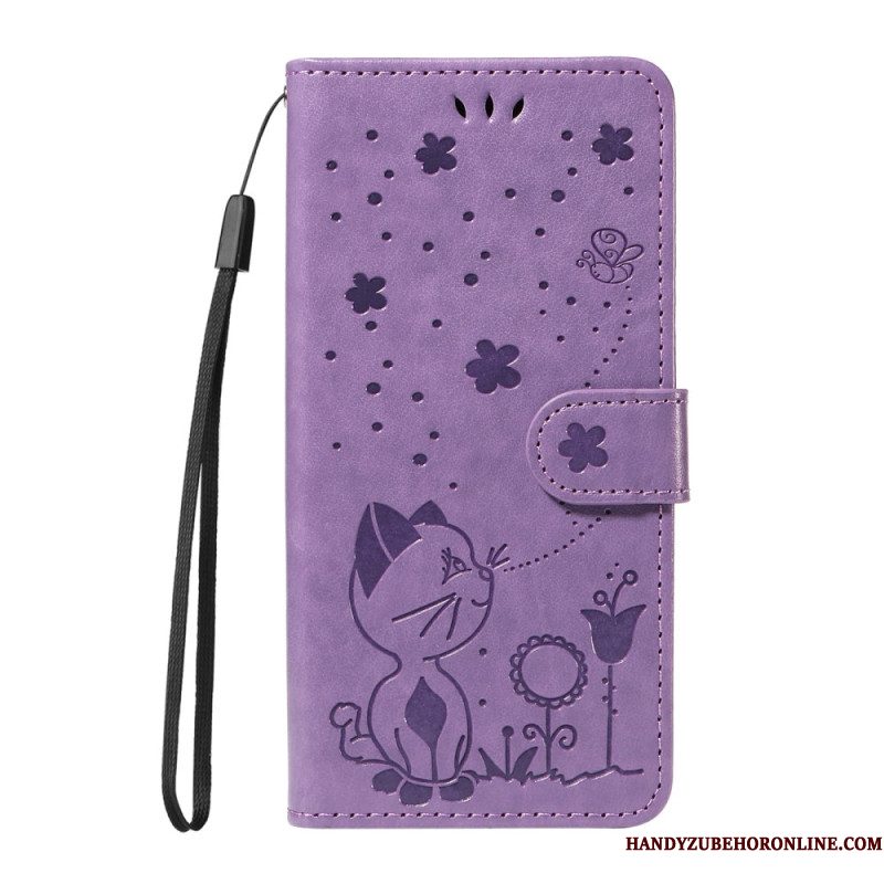 Leren Hoesje Voor Xiaomi Redmi Note 14 4g Bij En Kat