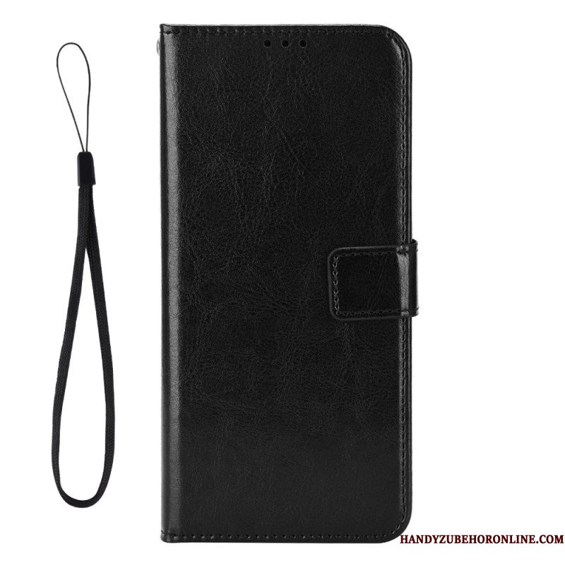 Leren Hoesje Voor Xiaomi Redmi Note 14 4g Opvallend Imitatieleer