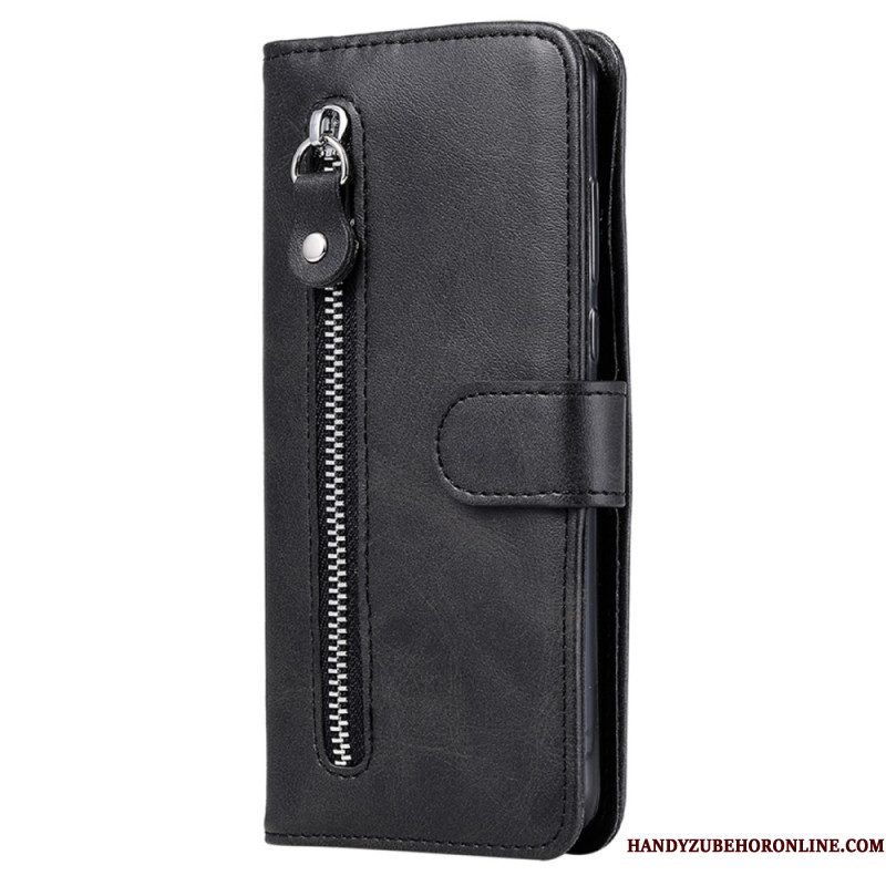 Leren Hoesje Voor Xiaomi Redmi Note 14 4g Portemonnee Met Rits