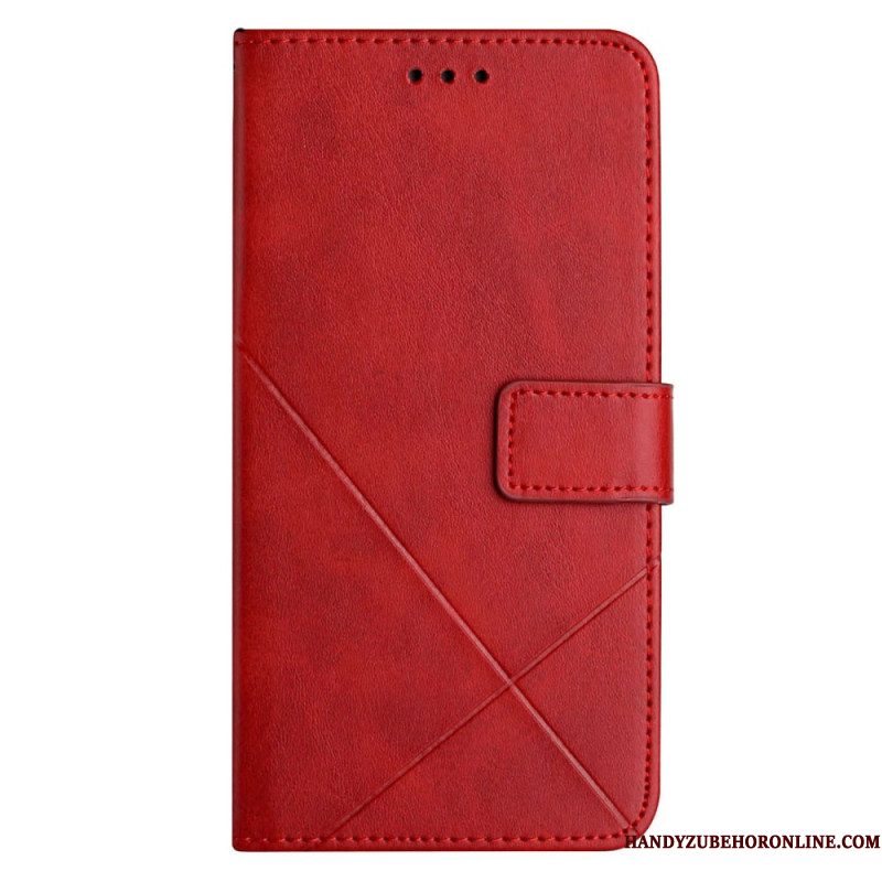 Leren Hoesje Voor Xiaomi Redmi Note 14 5g Idewei-lijnen