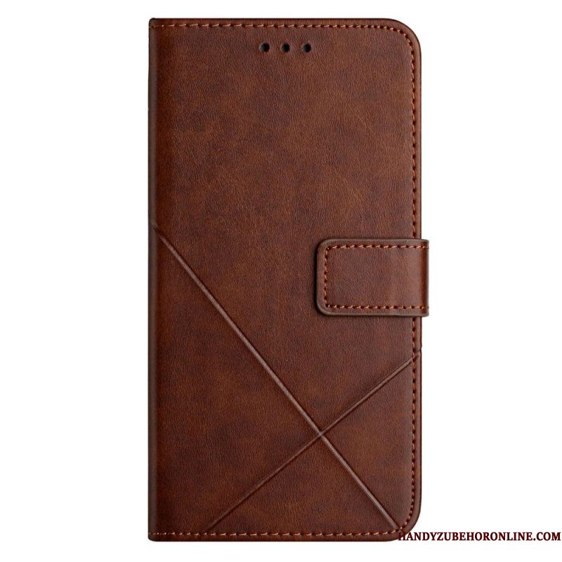 Leren Hoesje Voor Xiaomi Redmi Note 14 5g Idewei-lijnen