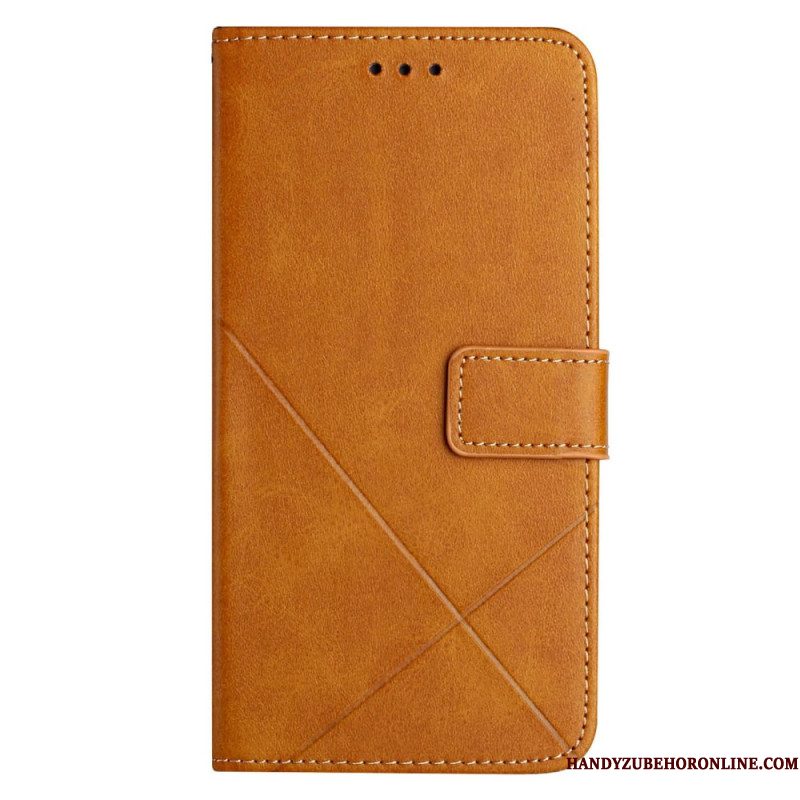 Leren Hoesje Voor Xiaomi Redmi Note 14 5g Idewei-lijnen