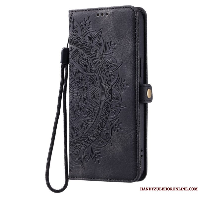 Leren Hoesje Voor Xiaomi Redmi Note 14 5g Mandala-portemonnee