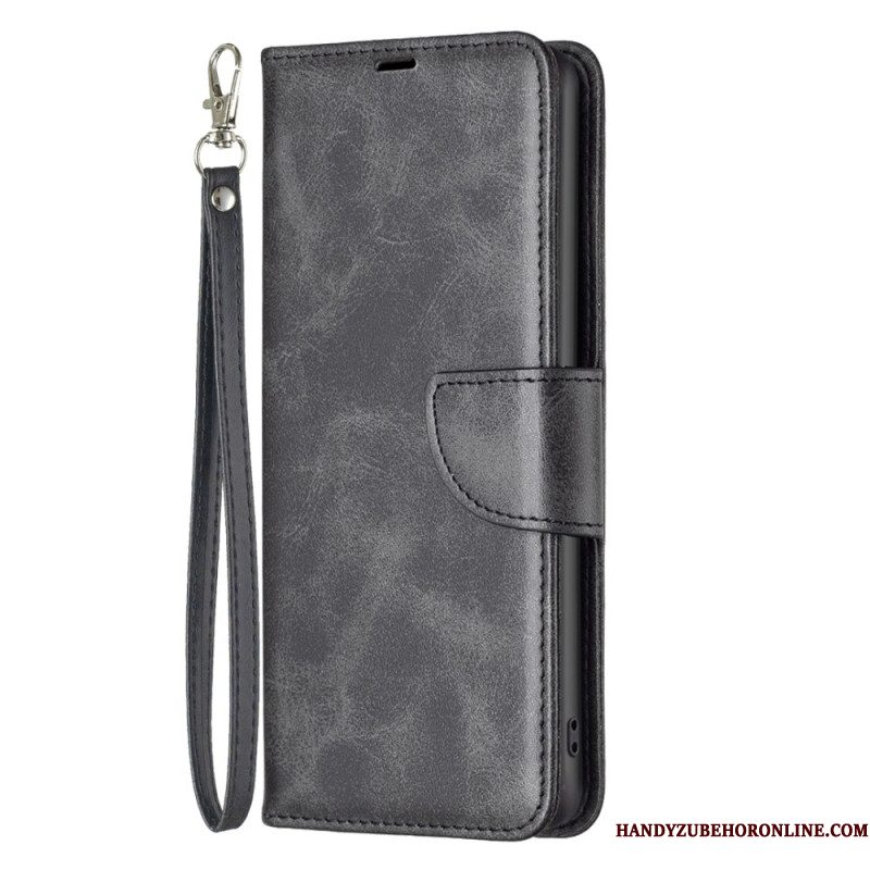 Leren Hoesje Voor Xiaomi Redmi Note 14 5g Schuine Sluiting