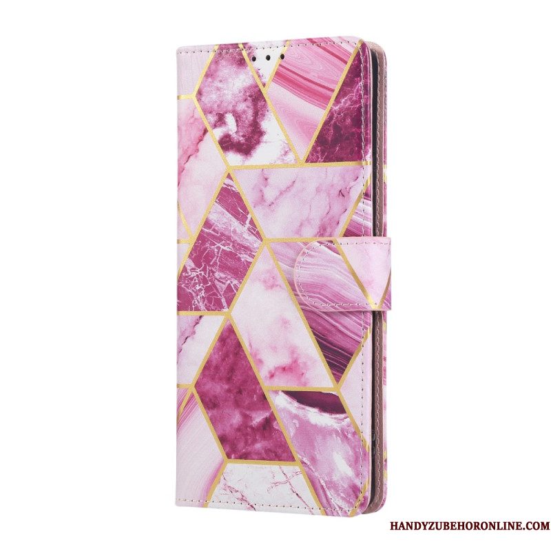 Leren Hoesje Voor Xiaomi Redmi Note 14 Pro 4g Marmerlook