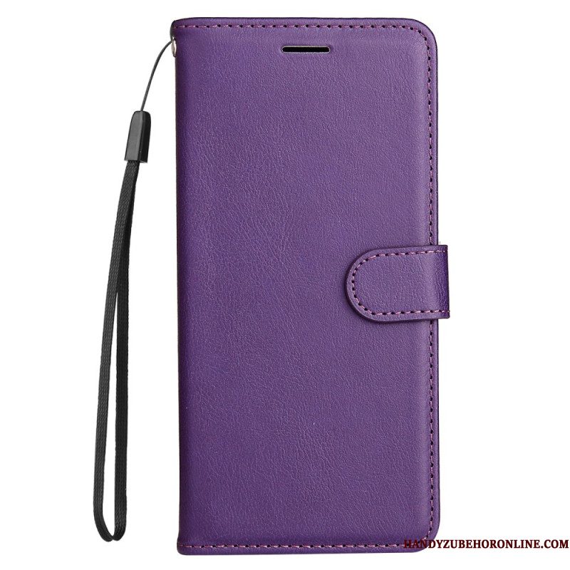 Leren Hoesje Voor Xiaomi Redmi Note 14 Pro Plus 5g Effen Imitatieleer