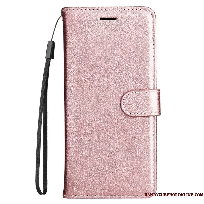 Leren Hoesje Voor Xiaomi Redmi Note 14 Pro Plus 5g Effen Imitatieleer