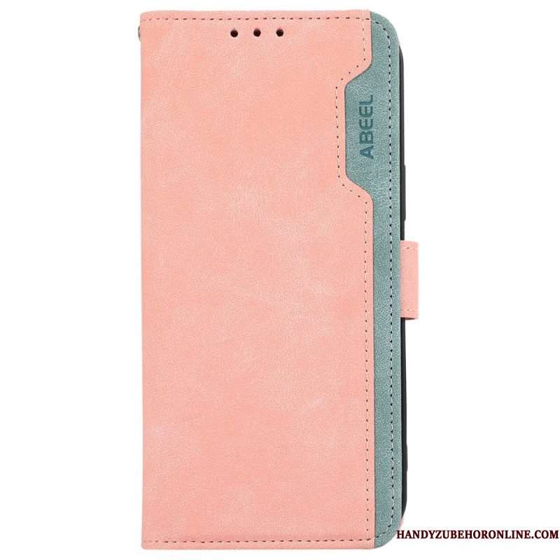 Leren Hoesje Voor Xiaomi Redmi Note 14s Abeel Tweekleurig