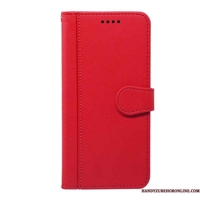 Leren Hoesje Voor Xiaomi Redmi Note 14s Bandafwerking