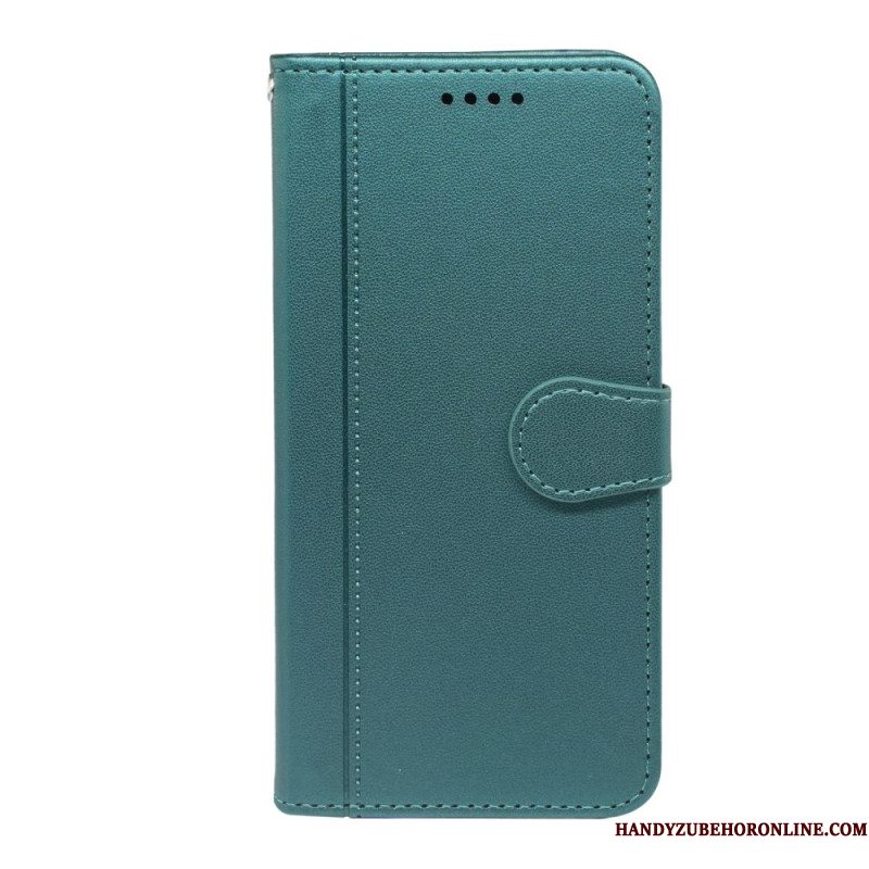 Leren Hoesje Voor Xiaomi Redmi Note 14s Bandafwerking