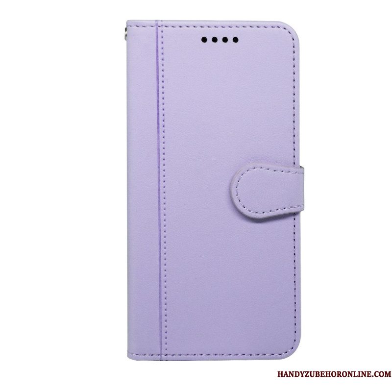 Leren Hoesje Voor Xiaomi Redmi Note 14s Bandafwerking