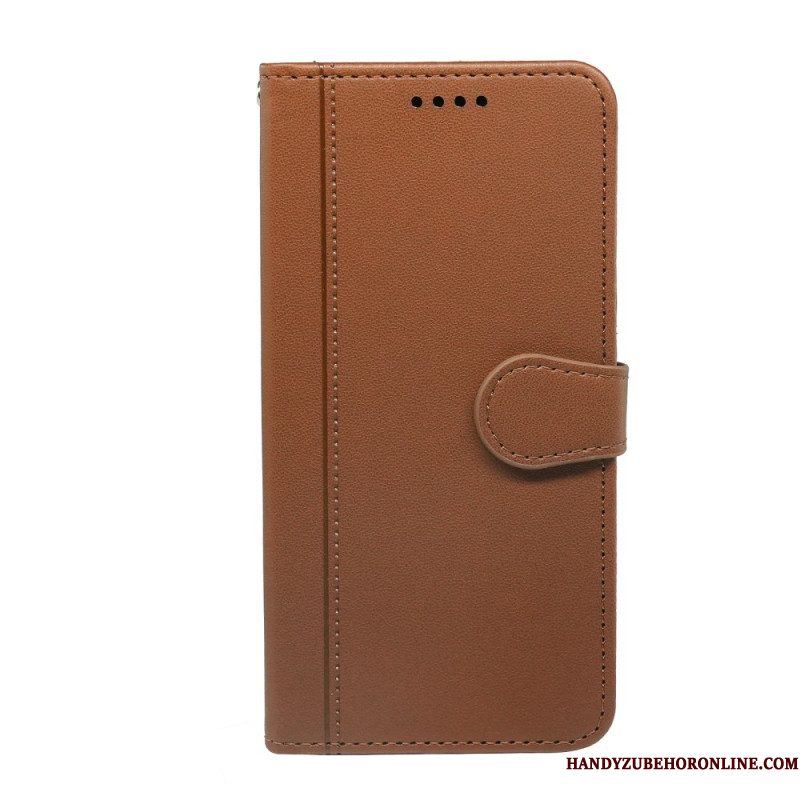 Leren Hoesje Voor Xiaomi Redmi Note 14s Bandafwerking