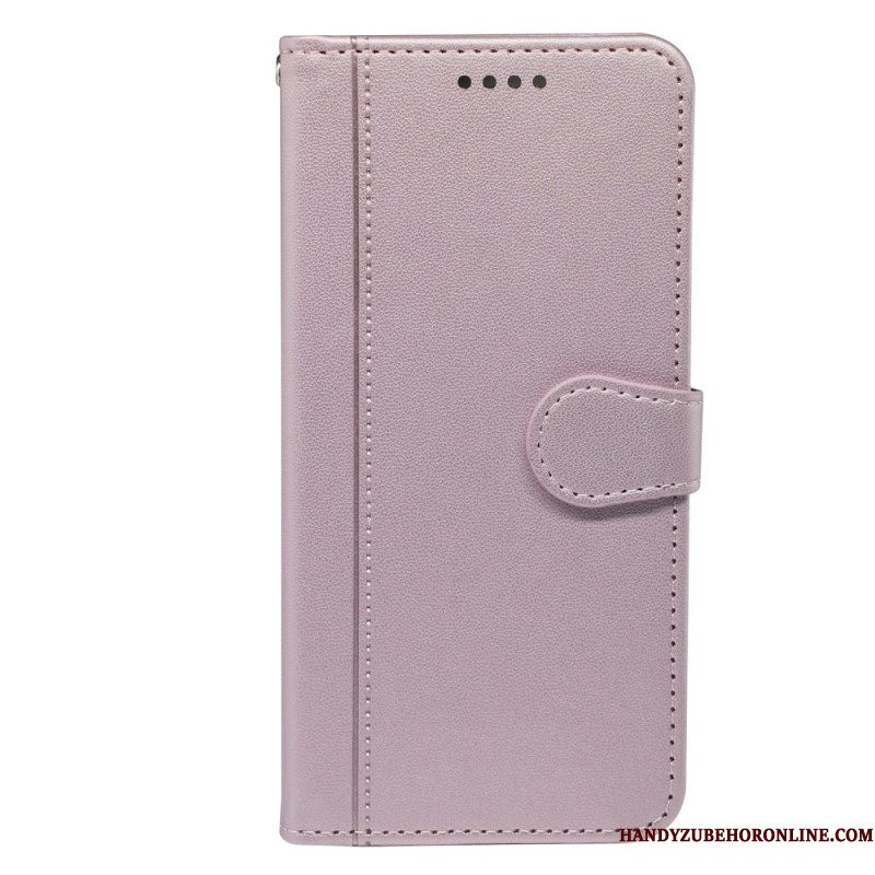 Leren Hoesje Voor Xiaomi Redmi Note 14s Bandafwerking