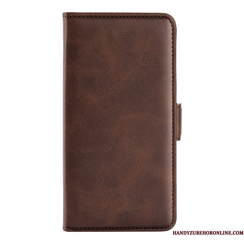 Leren Hoesje Voor Xiaomi Redmi Note 14s Dubbele Magnetische Sluiting