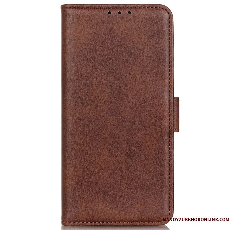 Leren Hoesje Voor Xiaomi Redmi Note 14s Dubbele Sluiting