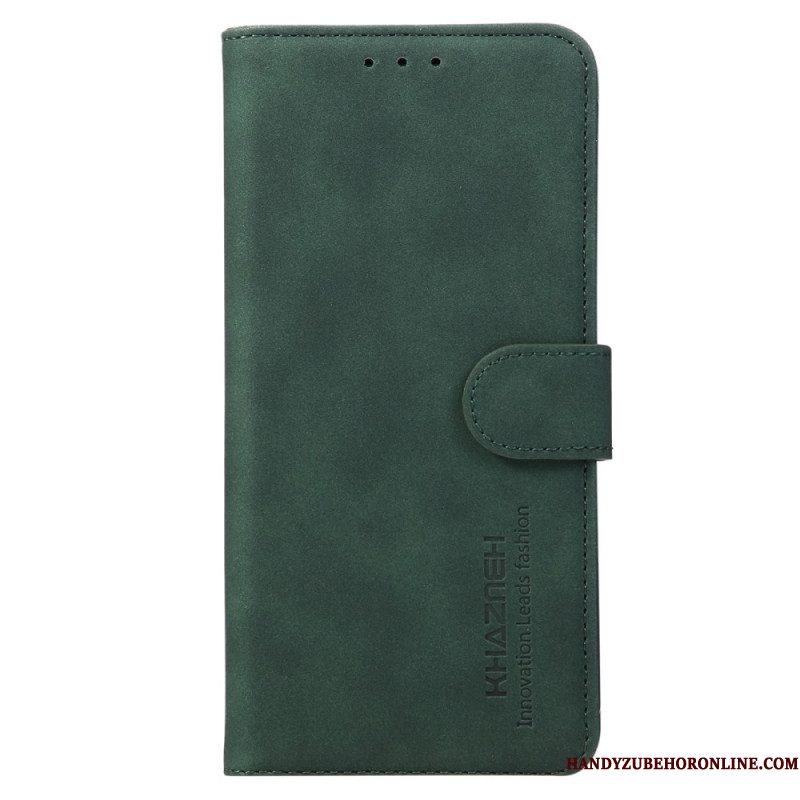 Leren Hoesje Voor Xiaomi Redmi Note 15 5g Effen Khazneh