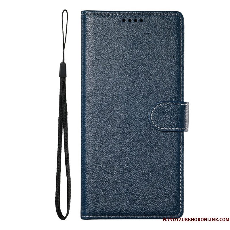 Leren Hoesje Voor Xiaomi Redmi Note 15 Pro 5g Effen Kunstleer