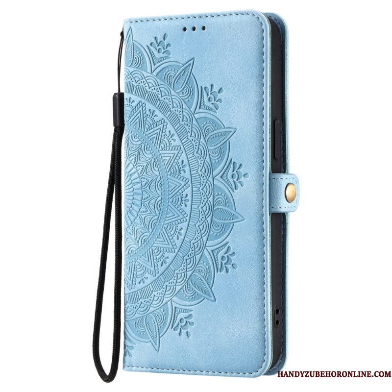 Leren Hoesje Voor Xiaomi Redmi Note 15 Pro 5g Mandala Suède-effect