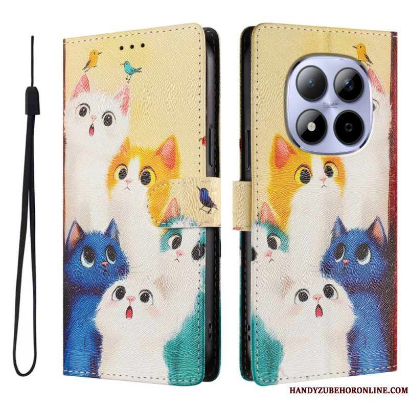 Leren Hoesje Voor Xiaomi Redmi Note 15 Pro 5g Patroon