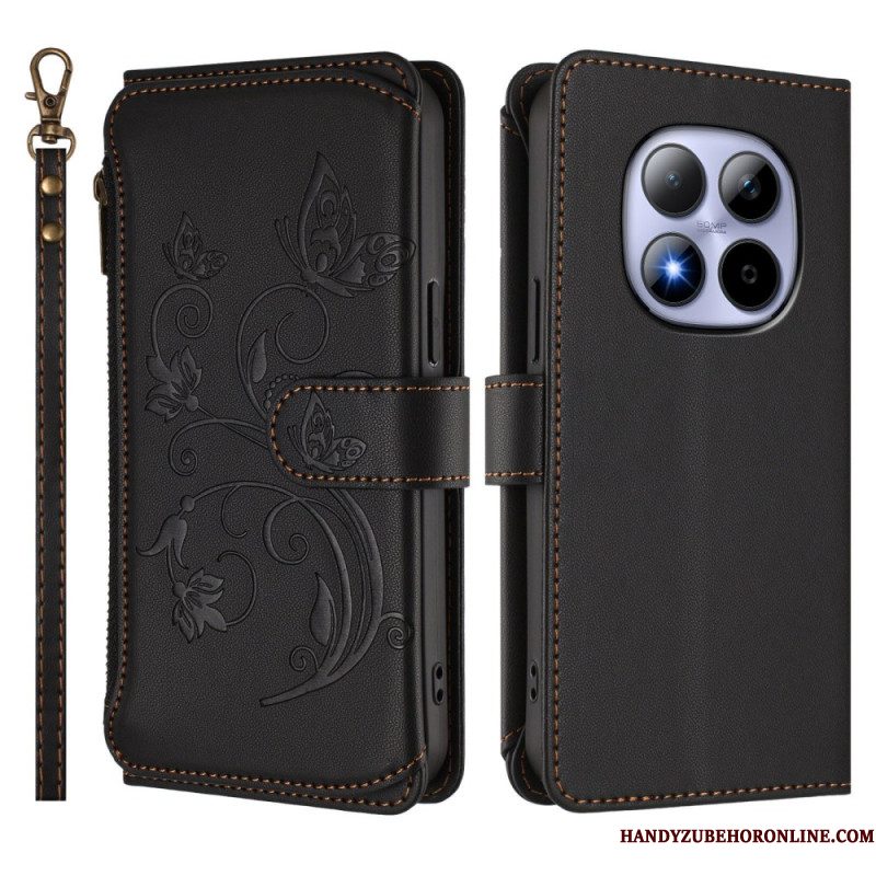 Leren Hoesje Voor Xiaomi Redmi Note 15 Pro 5g Portemonnee Met 6 Kaartsleuven