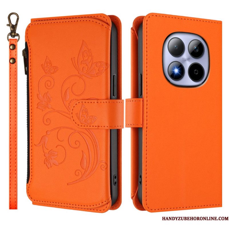 Leren Hoesje Voor Xiaomi Redmi Note 15 Pro 5g Portemonnee Met 6 Kaartsleuven