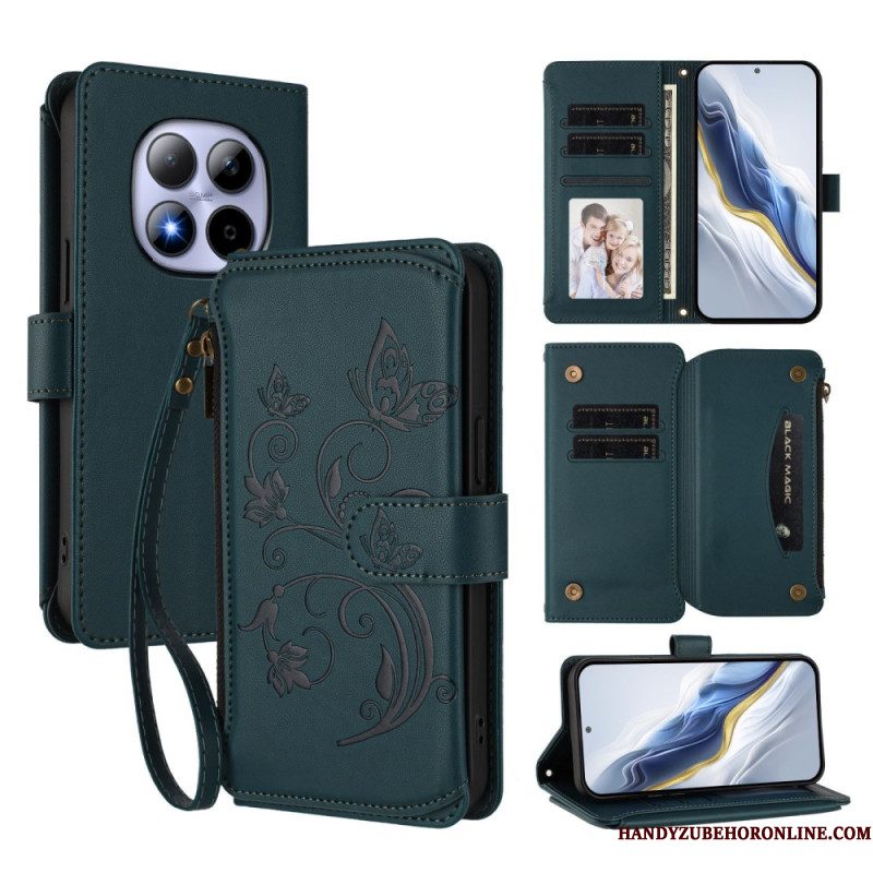 Leren Hoesje Voor Xiaomi Redmi Note 15 Pro 5g Portemonnee Met 6 Kaartsleuven