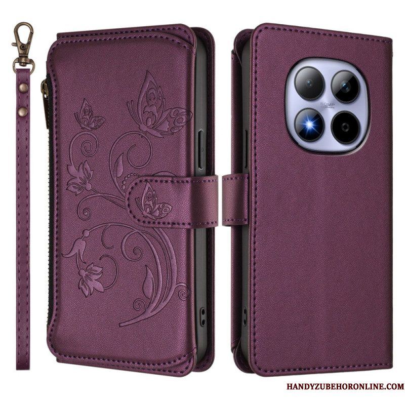 Leren Hoesje Voor Xiaomi Redmi Note 15 Pro 5g Portemonnee Met 6 Kaartsleuven