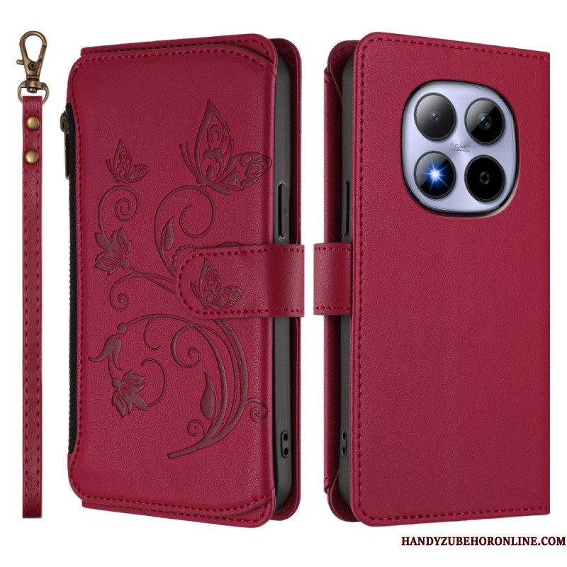 Leren Hoesje Voor Xiaomi Redmi Note 15 Pro 5g Portemonnee Met 6 Kaartsleuven