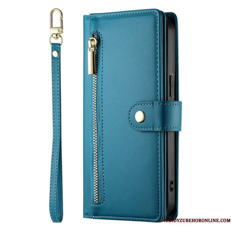 Leren Hoesje Voor Xiaomi Redmi Note 15 Pro 5g Portemonnee Met Bandjes