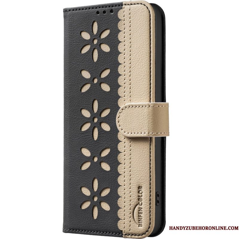 Leren Hoesje Voor Xiaomi Redmi Note 15 Pro Plus 5g Binfen Color Bloemenpatroon