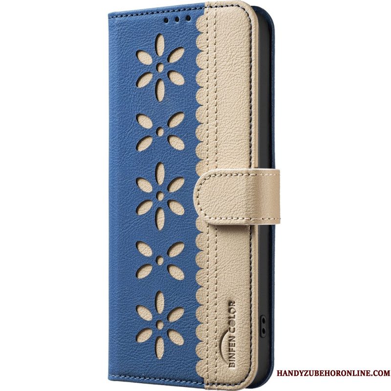 Leren Hoesje Voor Xiaomi Redmi Note 15 Pro Plus 5g Binfen Color Bloemenpatroon