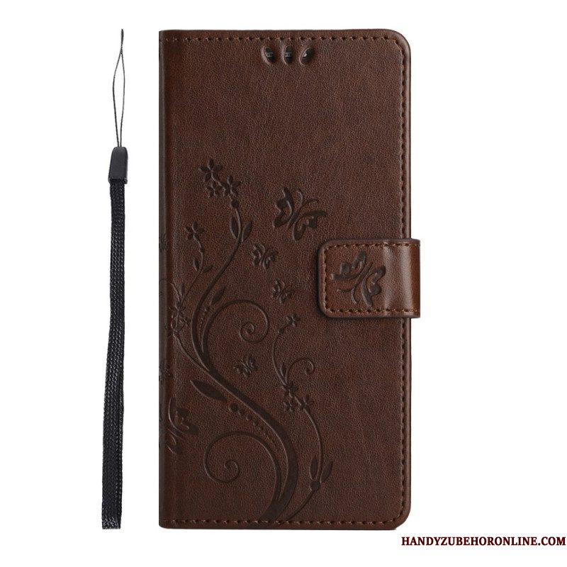 Leren Hoesje Voor Xiaomi Redmi Note 15 Pro Plus 5g Kleine Bloemen
