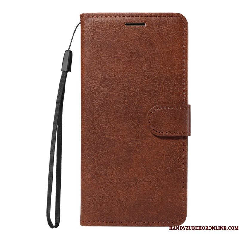 Leren Hoesje Voor Xiaomi Redmi Note 15 Pro Plus 5g Monochroom