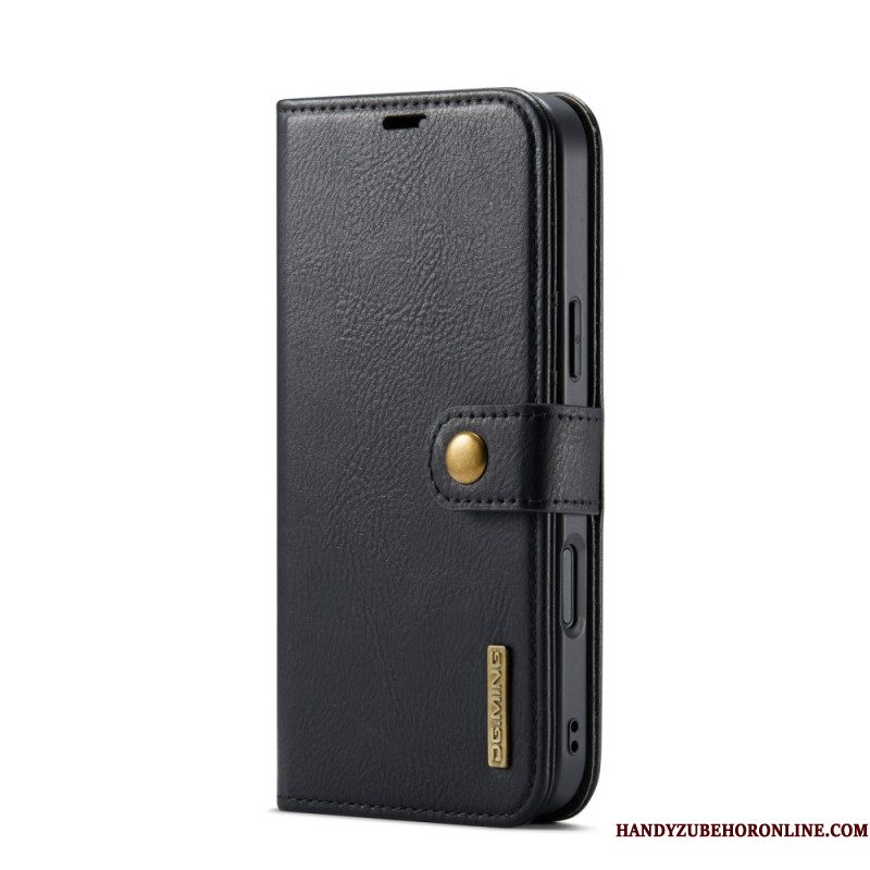 Leren Hoesje Voor iPhone 17 Pro Max Afneembare Dg.ming