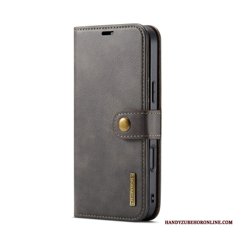 Leren Hoesje Voor iPhone 17 Pro Max Afneembare Dg.ming