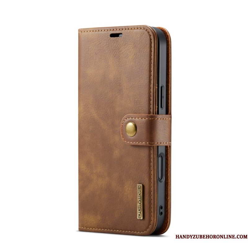 Leren Hoesje Voor iPhone 17 Pro Max Afneembare Dg.ming