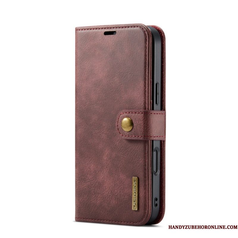Leren Hoesje Voor iPhone 17 Pro Max Afneembare Dg.ming