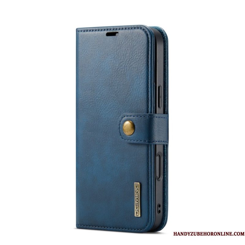 Leren Hoesje Voor iPhone 17 Pro Max Afneembare Dg.ming