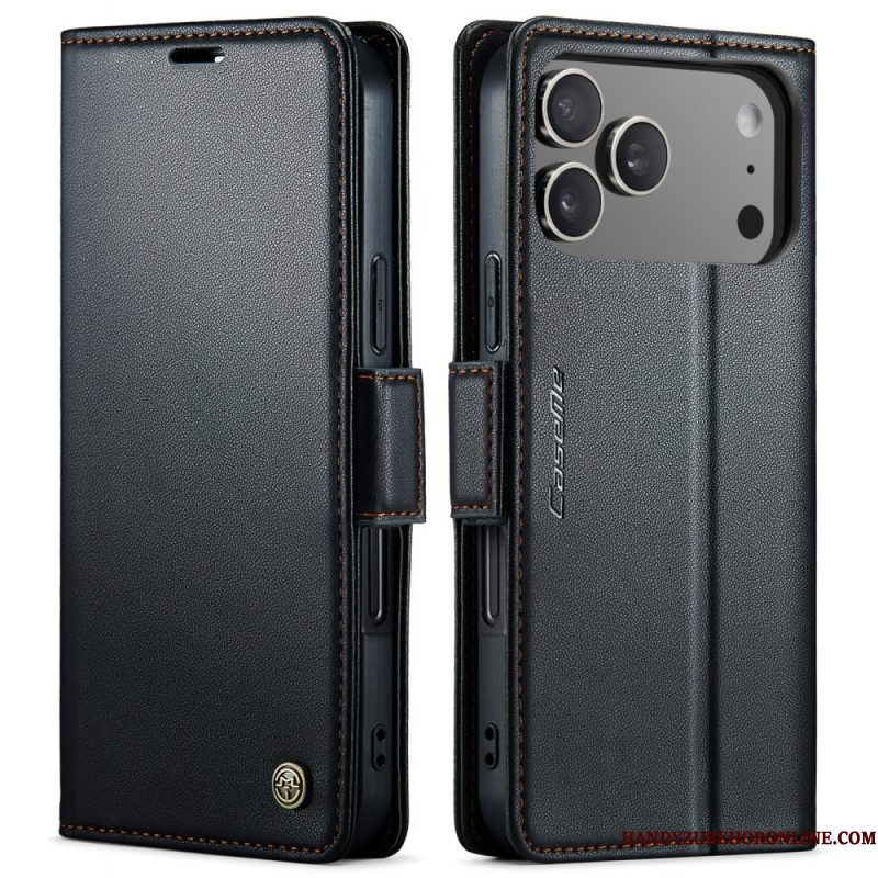 Leren Hoesje Voor iPhone 17 Pro Max Caseme