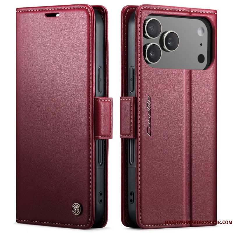 Leren Hoesje Voor iPhone 17 Pro Max Caseme
