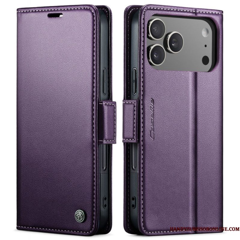 Leren Hoesje Voor iPhone 17 Pro Max Caseme