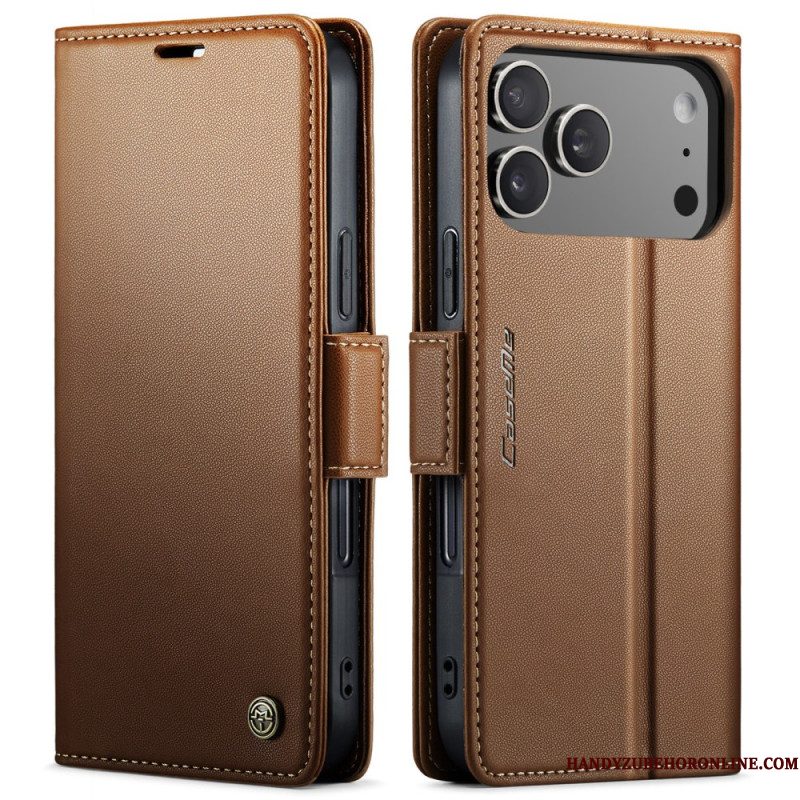 Leren Hoesje Voor iPhone 17 Pro Max Caseme