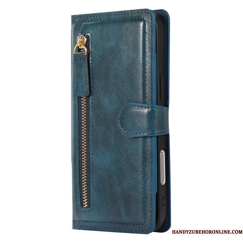 Leren Hoesje Voor iPhone 17 Pro Max Vak Met Rits