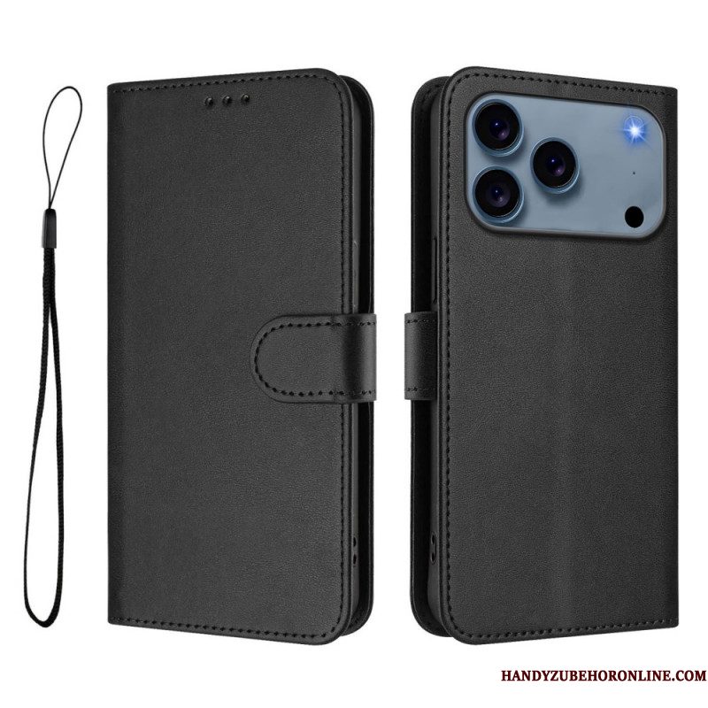 Leren Hoesje Voor iPhone 17 Pro Rfid-bescherming