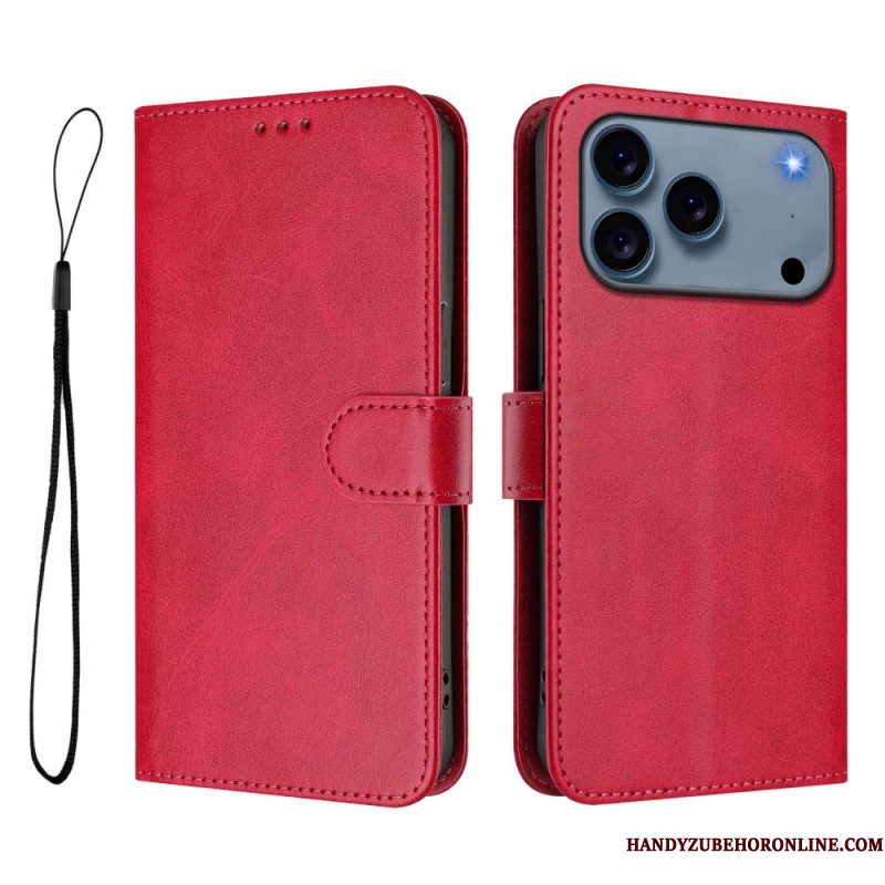 Leren Hoesje Voor iPhone 17 Pro Rfid-bescherming