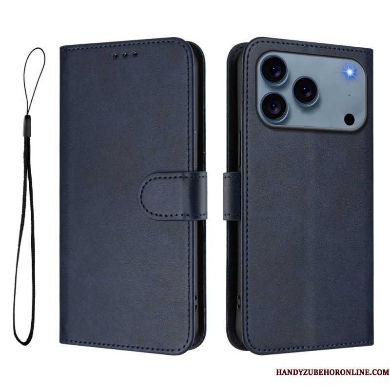 Leren Hoesje Voor iPhone 17 Pro Rfid-bescherming