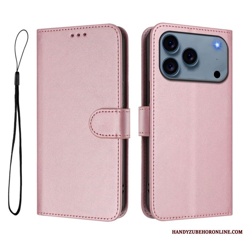 Leren Hoesje Voor iPhone 17 Pro Rfid-bescherming