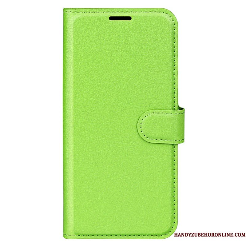 Leren Hoesje Xiaomi 15 Lychee Kunstleer Klassiek Bescherming Hoesje