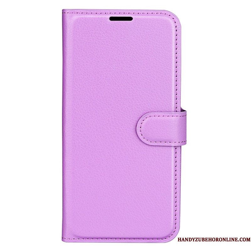 Leren Hoesje Xiaomi 15 Lychee Kunstleer Klassiek Bescherming Hoesje