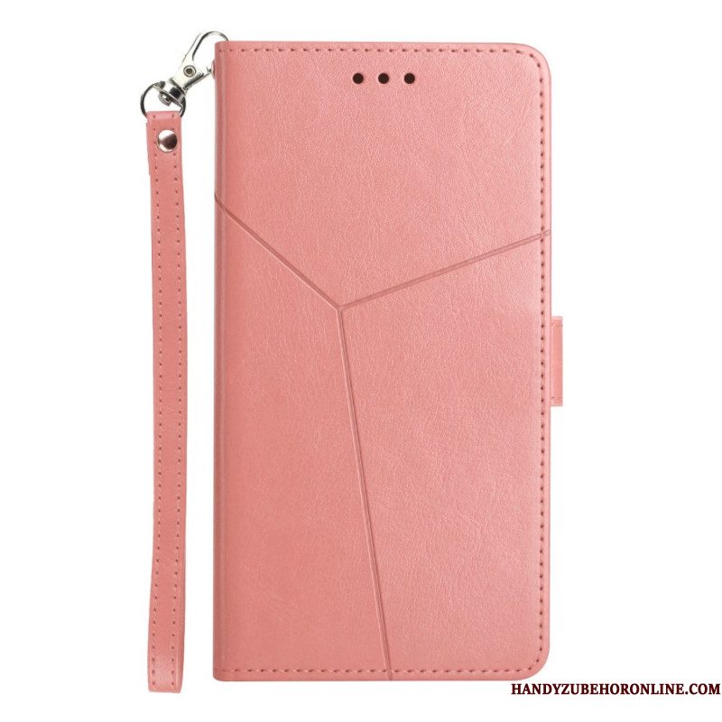 Leren Hoesje Xiaomi 15 Pro Bandje Met Y-design Bescherming Hoesje